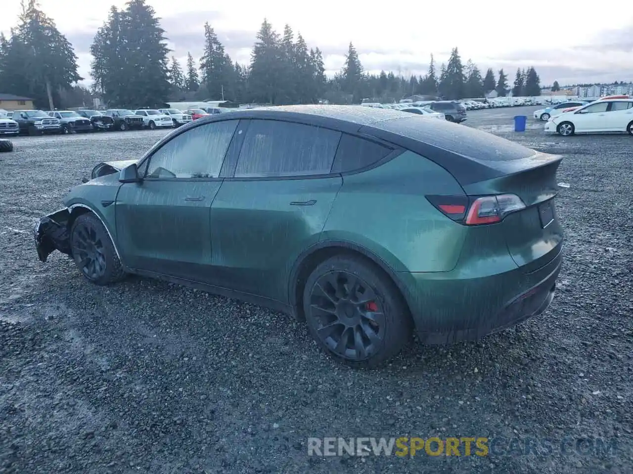 2 Photograph of a damaged car 5YJYGDEE9LF056194 TESLA MODEL Y 2020