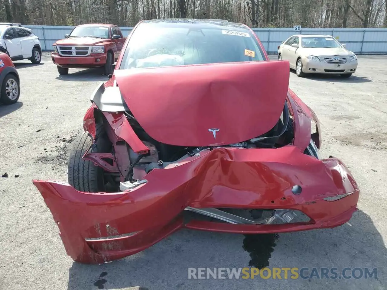 5 Photograph of a damaged car 5YJYGDEEXLF013726 TESLA MODEL Y 2020