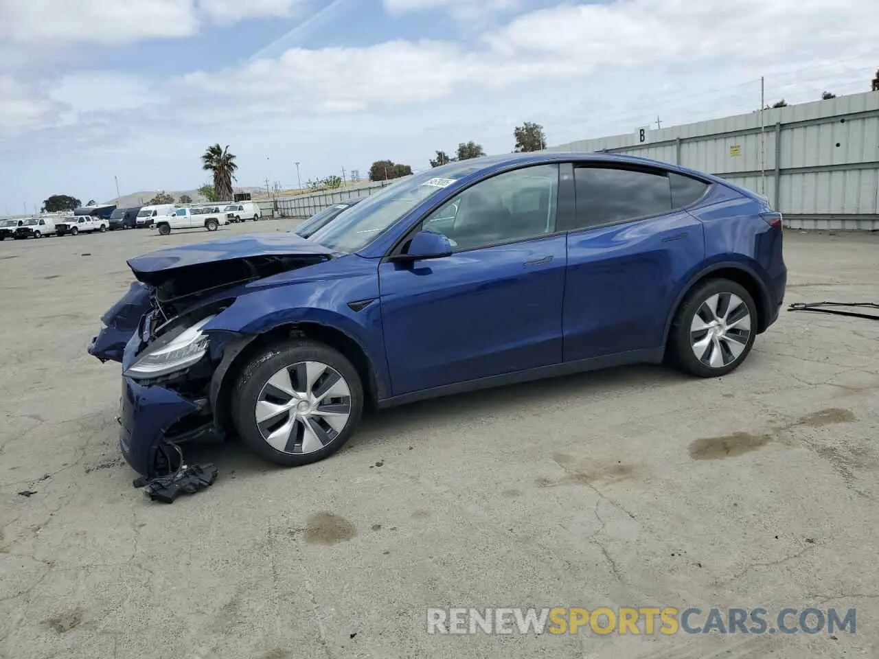 1 Photograph of a damaged car 5YJYGDEEXLF014178 TESLA MODEL Y 2020