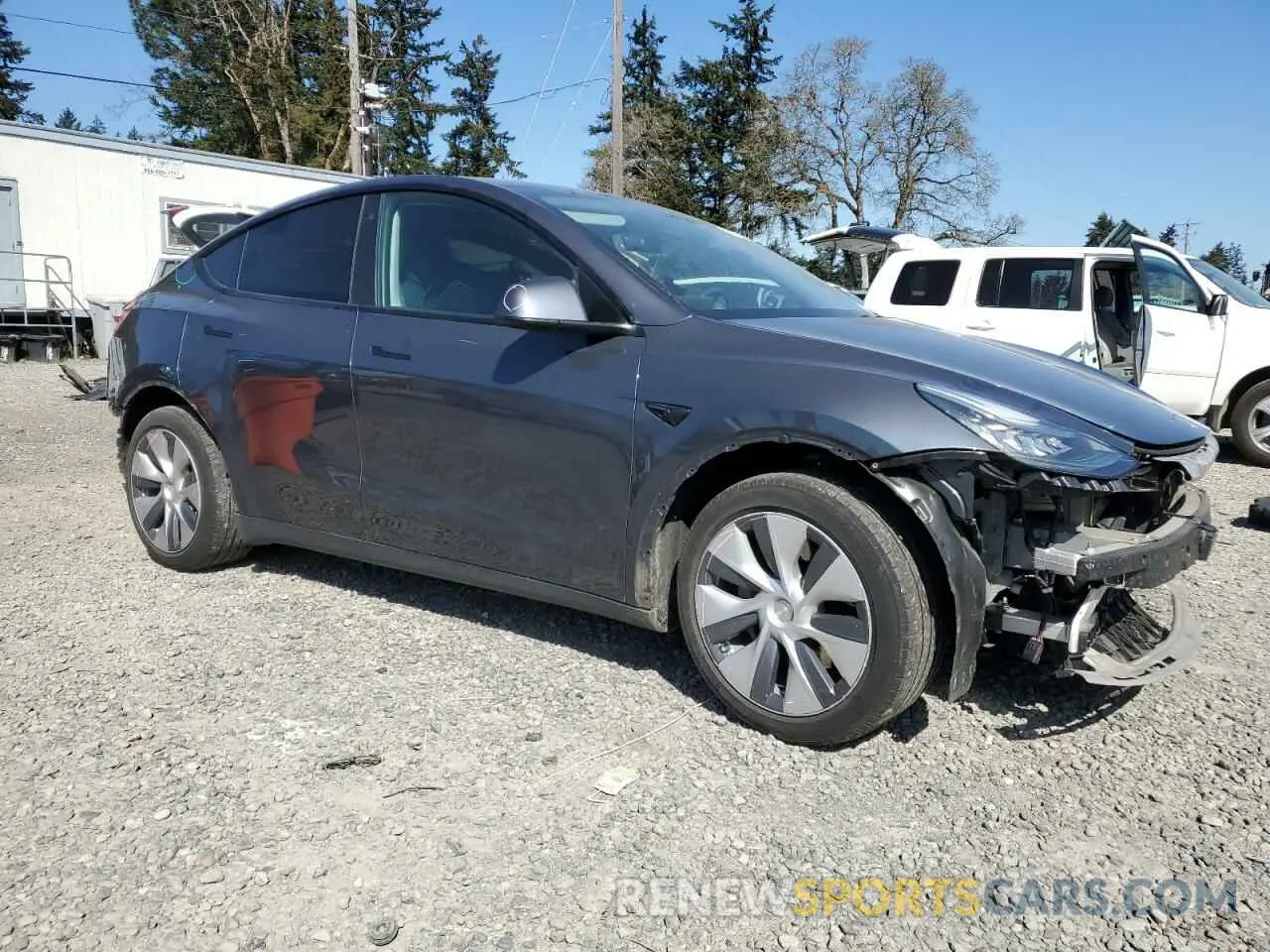 4 Photograph of a damaged car 5YJYGDEEXLF017789 TESLA MODEL Y 2020