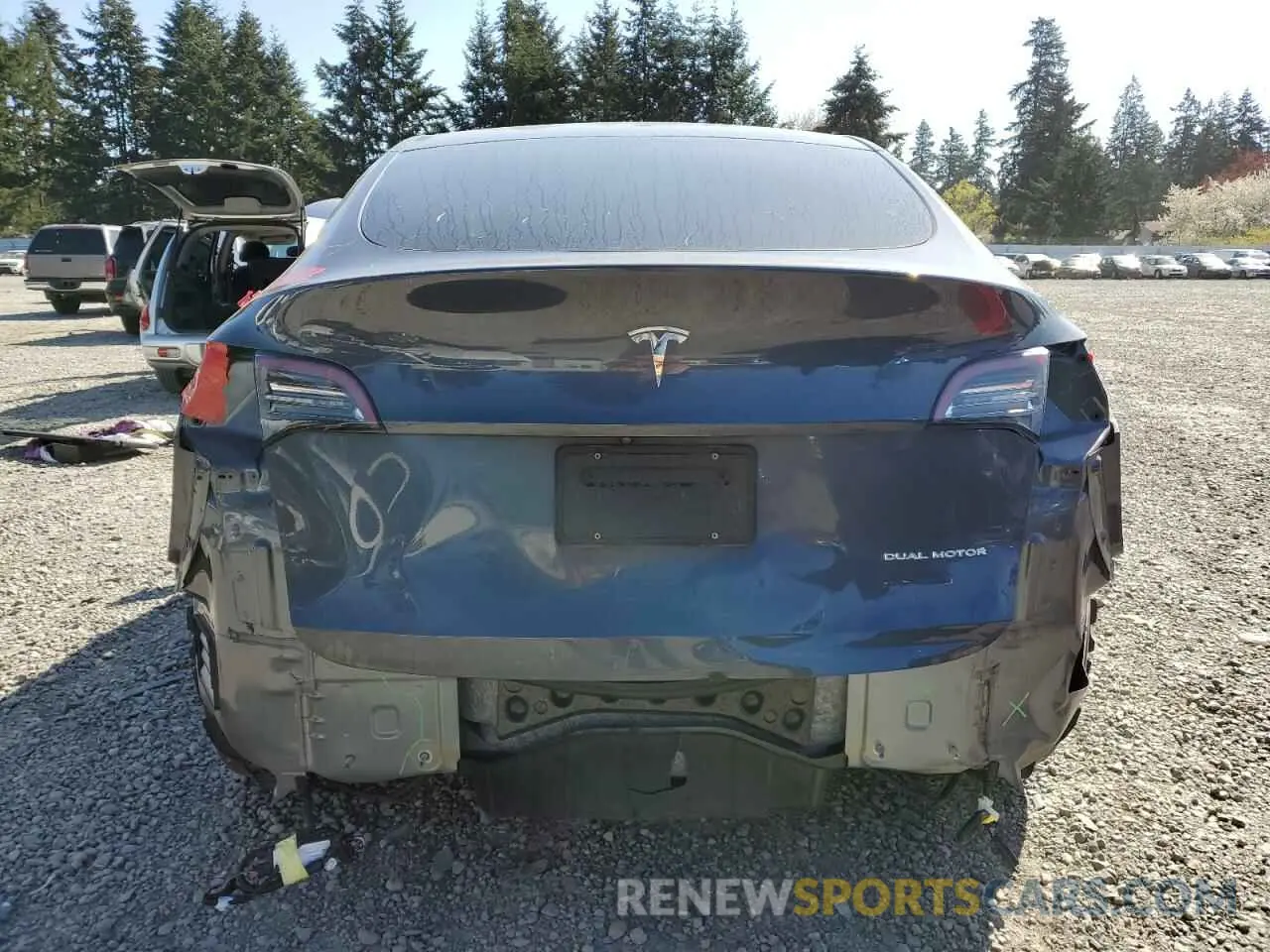 6 Photograph of a damaged car 5YJYGDEEXLF017789 TESLA MODEL Y 2020