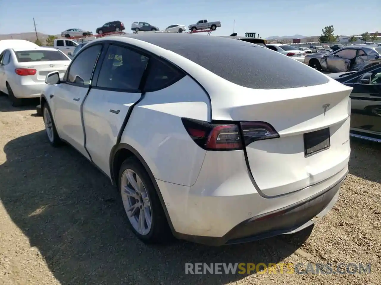 3 Photograph of a damaged car 5YJYGDEEXLF023771 TESLA MODEL Y 2020