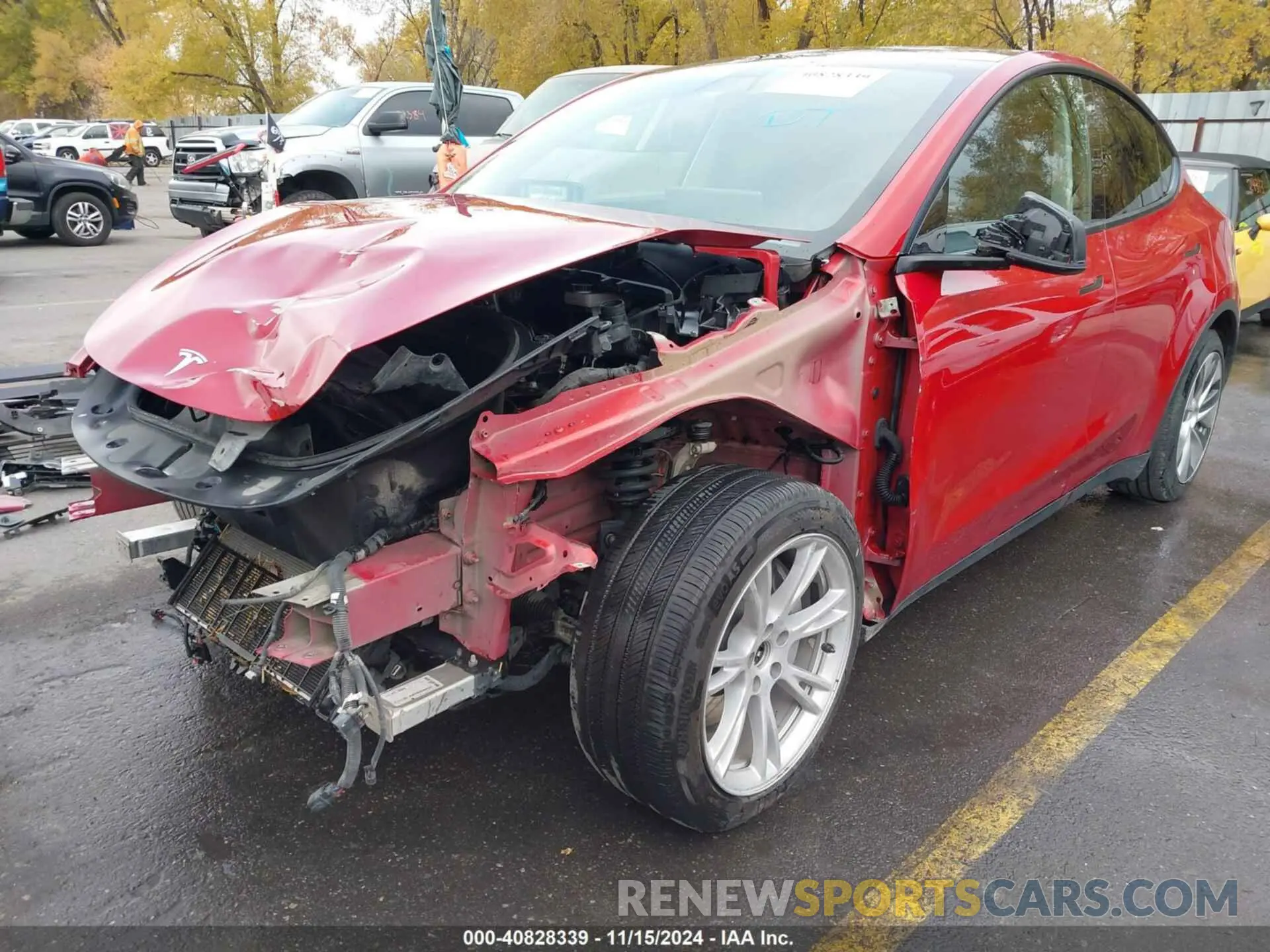 2 Photograph of a damaged car 5YJYGDEEXLF030364 TESLA MODEL Y 2020