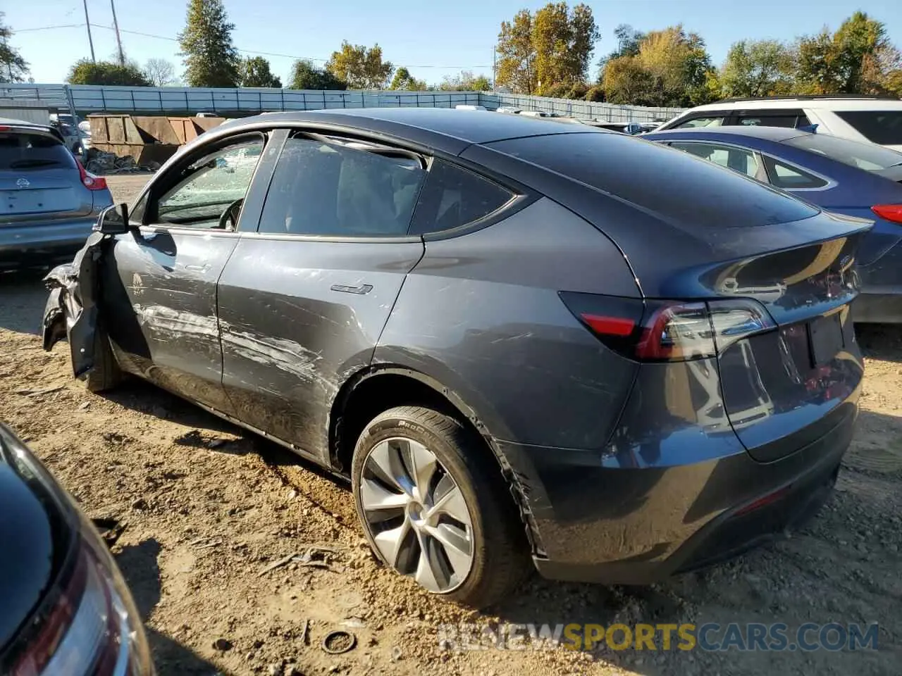 2 Photograph of a damaged car 5YJYGDEEXLF030980 TESLA MODEL Y 2020