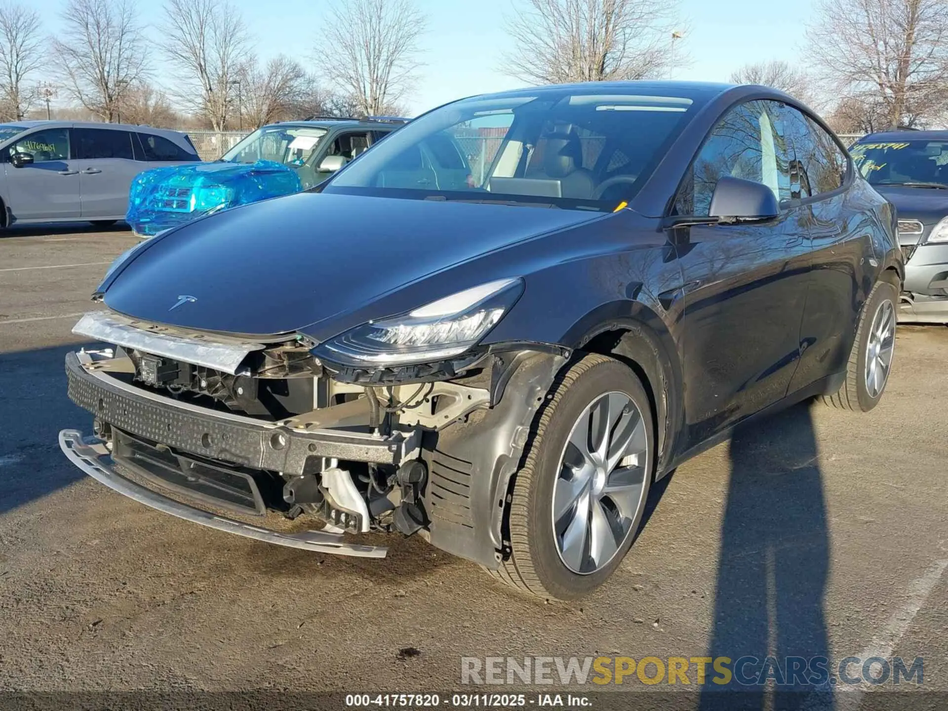 2 Photograph of a damaged car 5YJYGDEEXLF031577 TESLA MODEL Y 2020
