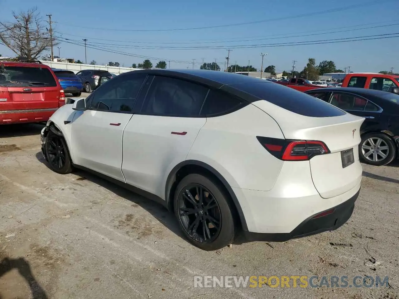 2 Photograph of a damaged car 5YJYGDEEXLF038271 TESLA MODEL Y 2020