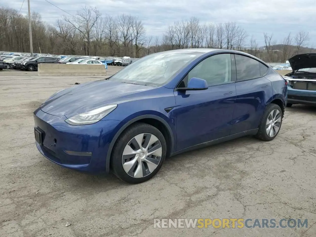1 Photograph of a damaged car 5YJYGDEEXLF043163 TESLA MODEL Y 2020