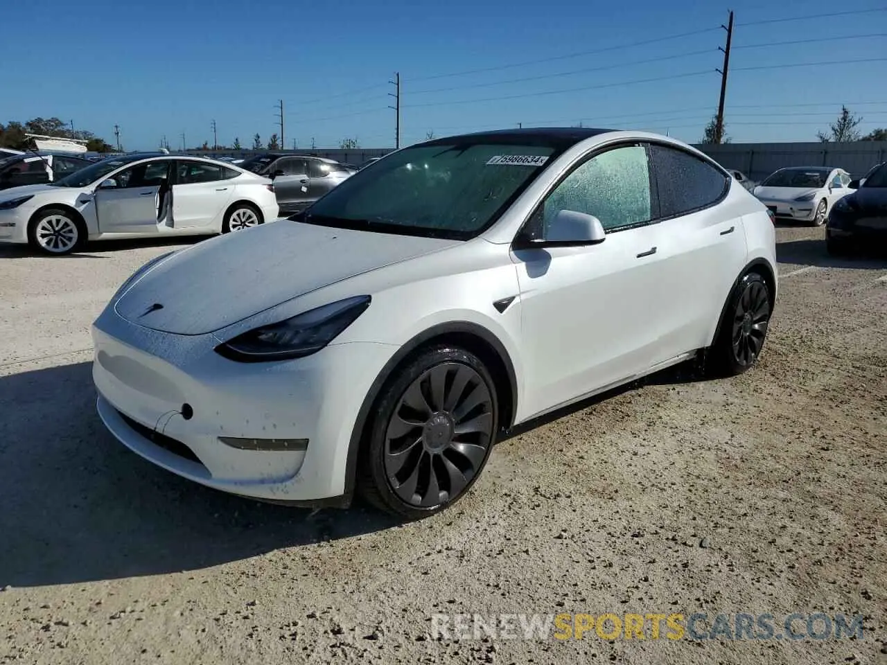 1 Photograph of a damaged car 5YJYGDEF0LF015008 TESLA MODEL Y 2020