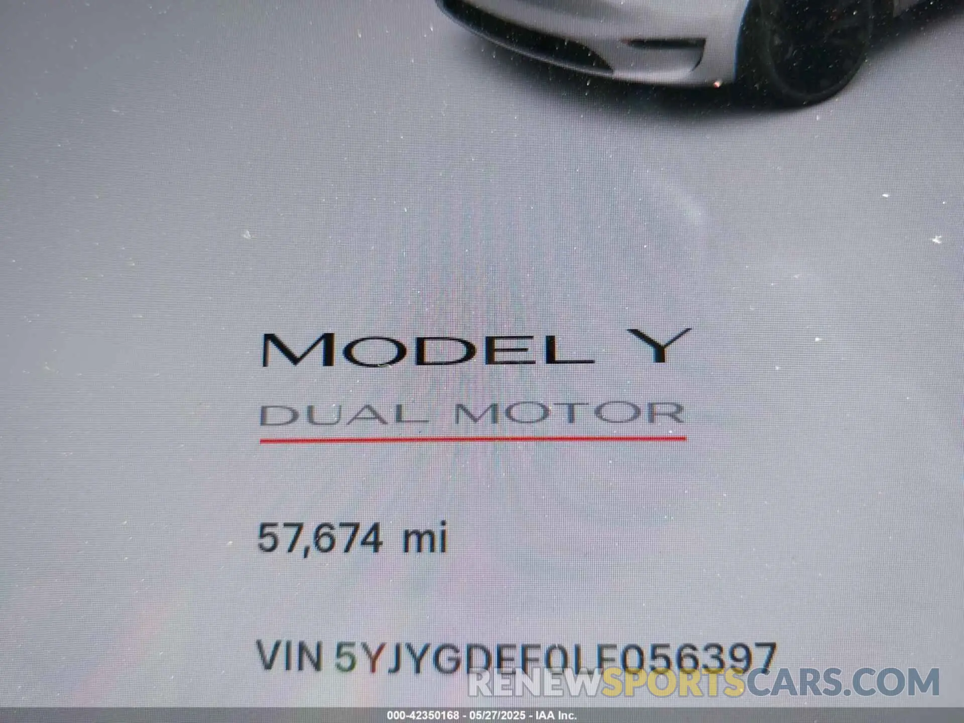 16 Photograph of a damaged car 5YJYGDEF0LF056397 TESLA MODEL Y 2020