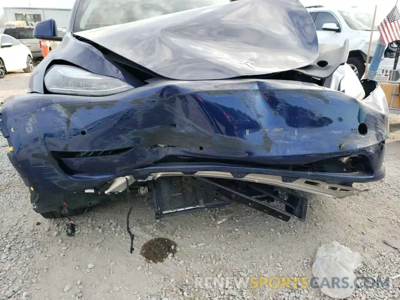 9 Photograph of a damaged car 5YJYGDEF2LF000185 TESLA MODEL Y 2020