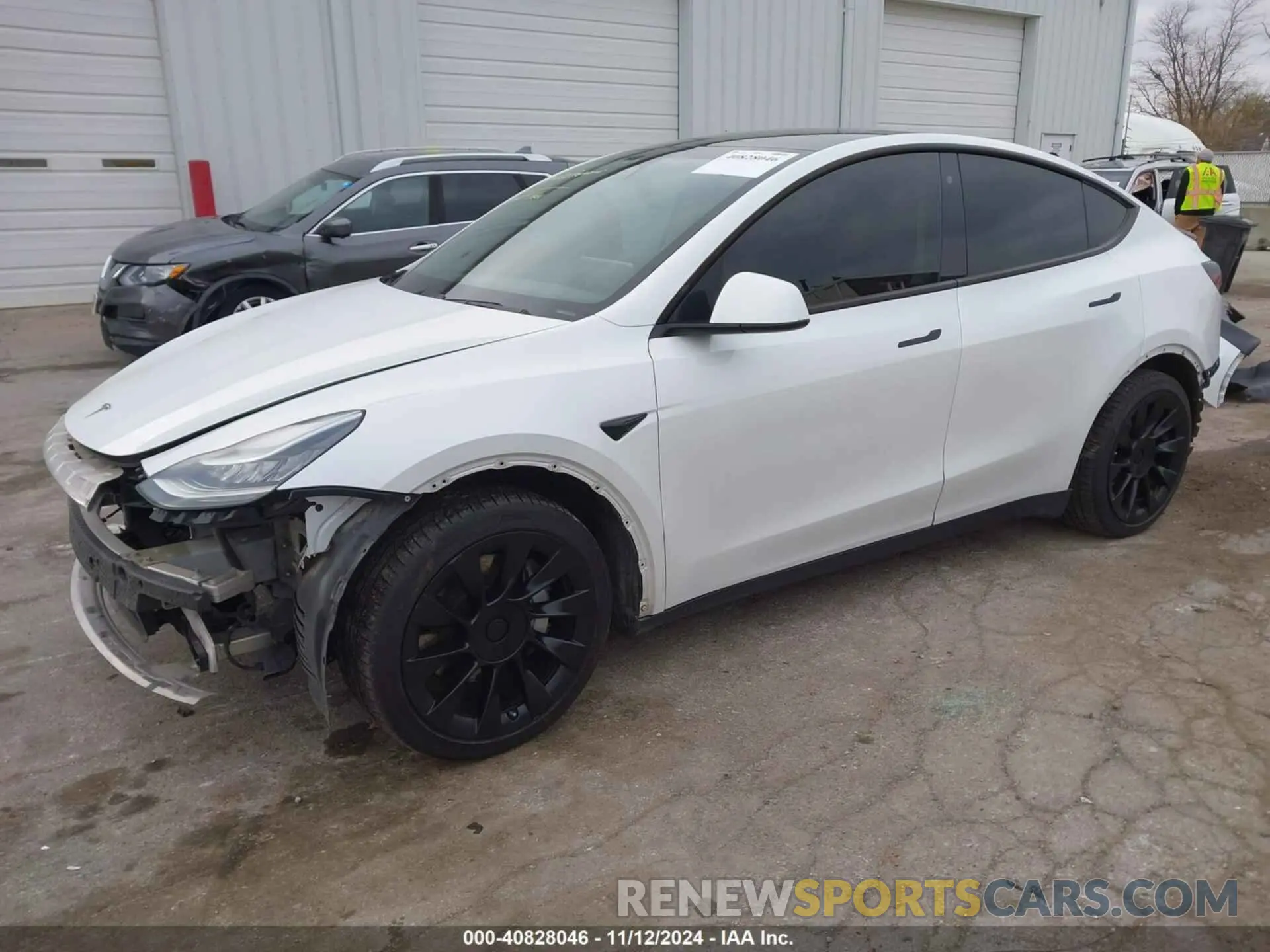 2 Photograph of a damaged car 5YJYGDEF2LF004222 TESLA MODEL Y 2020