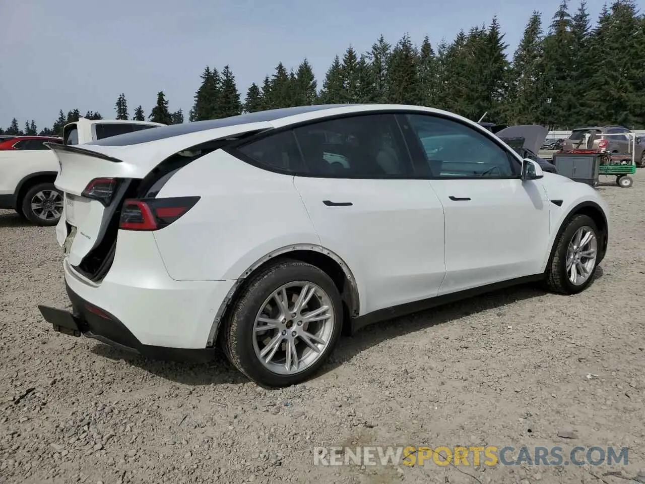 3 Photograph of a damaged car 5YJYGDEF2LF006357 TESLA MODEL Y 2020