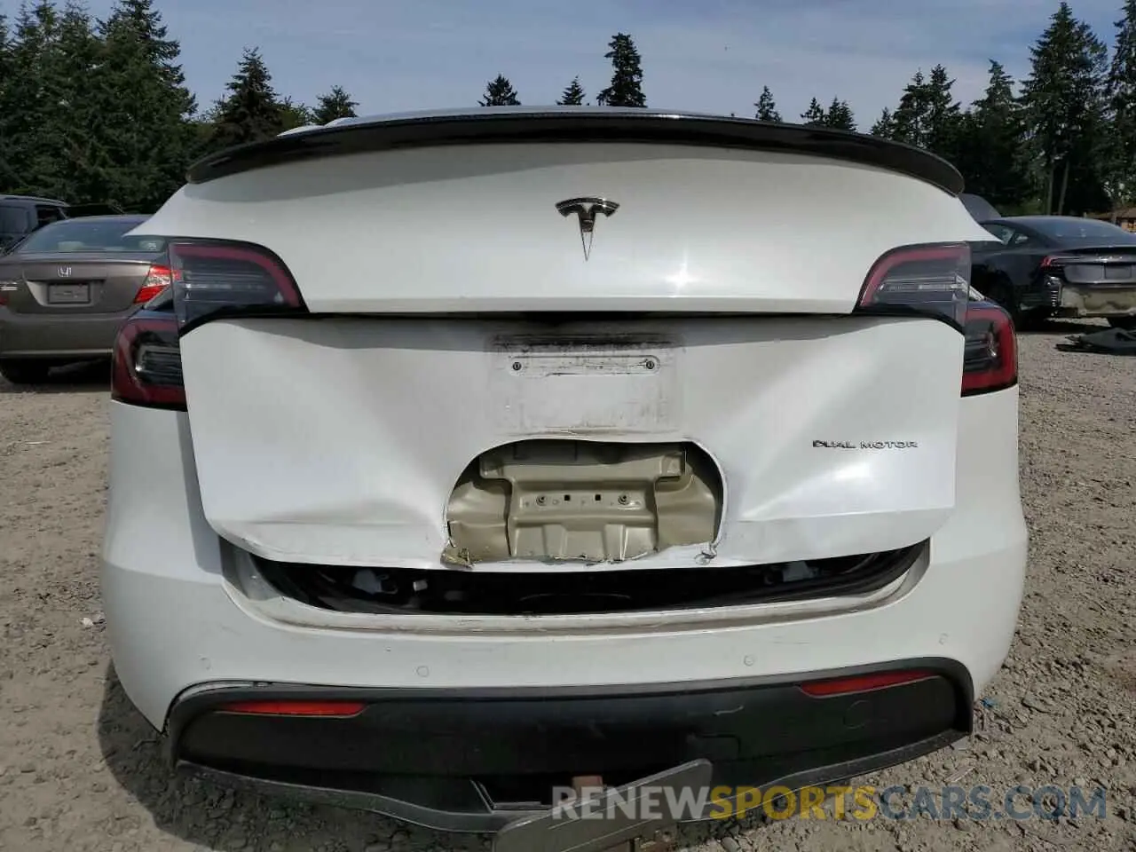 6 Photograph of a damaged car 5YJYGDEF2LF006357 TESLA MODEL Y 2020