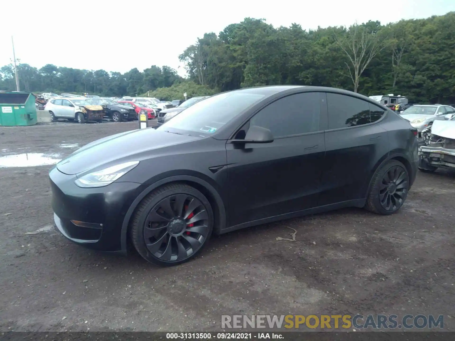 2 Photograph of a damaged car 5YJYGDEF2LF027970 TESLA MODEL Y 2020