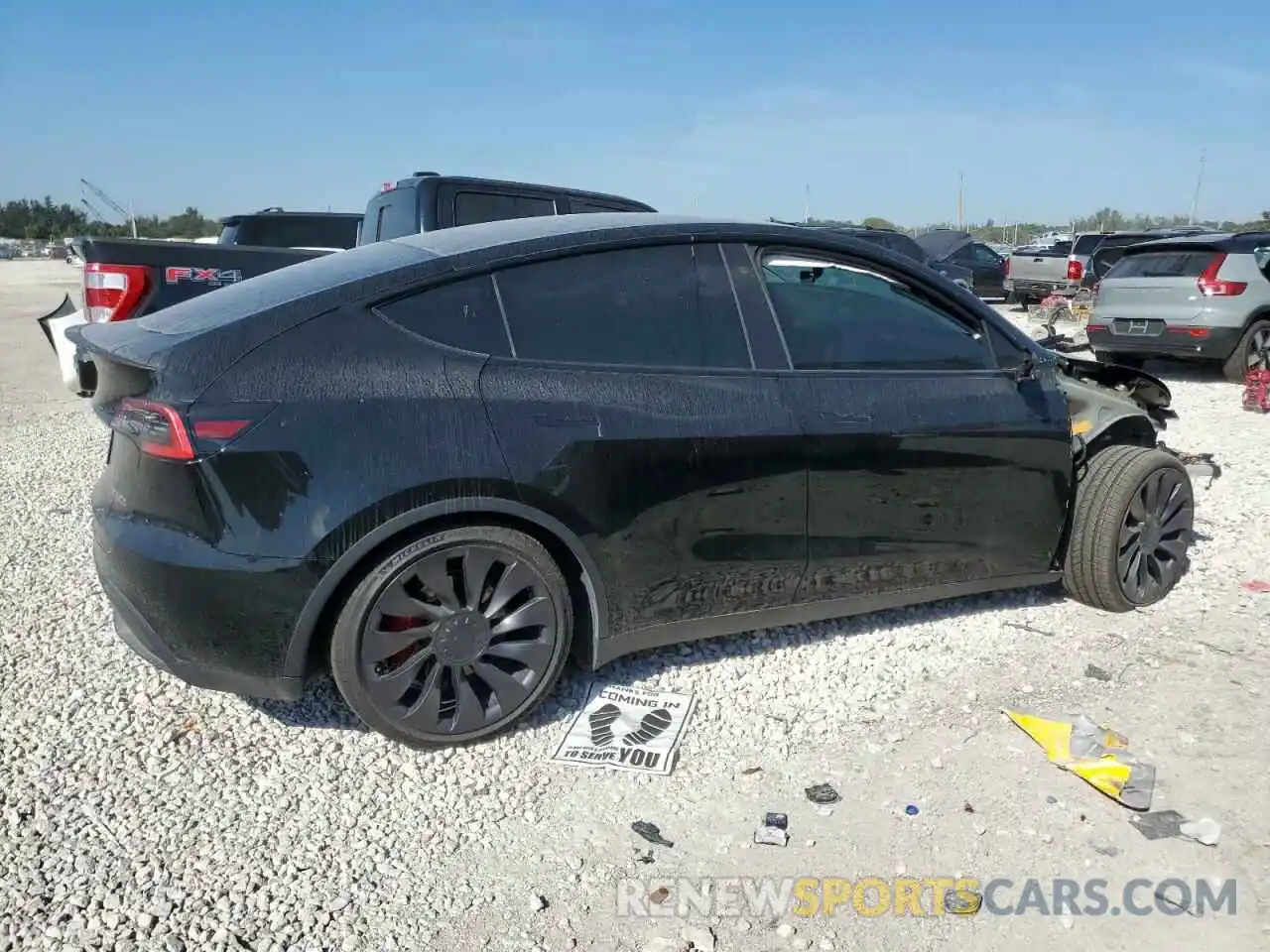 3 Photograph of a damaged car 5YJYGDEF2LF049855 TESLA MODEL Y 2020