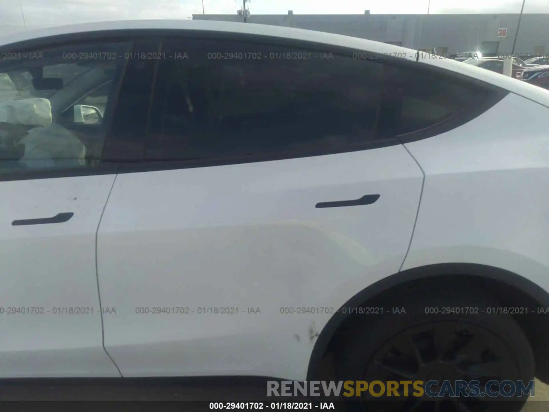 8 Photograph of a damaged car 5YJYGDEF3LF003063 TESLA MODEL Y 2020