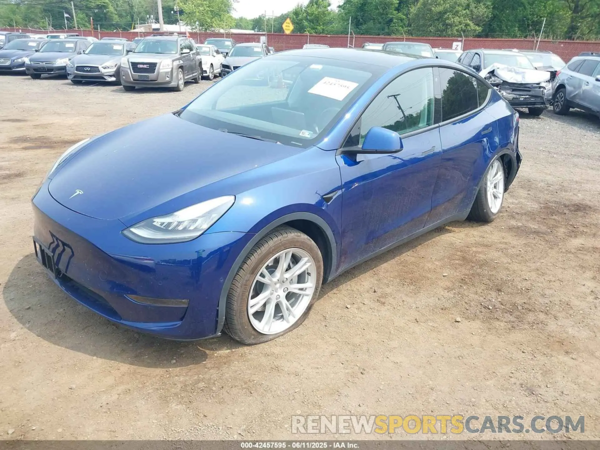 2 Photograph of a damaged car 5YJYGDEF3LF005685 TESLA MODEL Y 2020