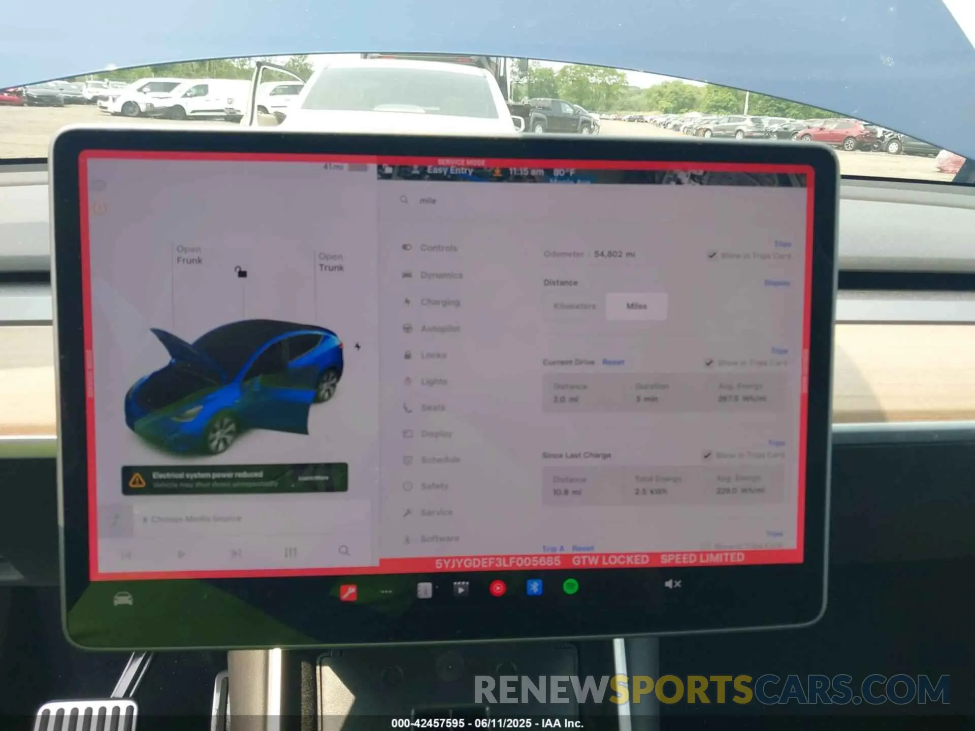 7 Photograph of a damaged car 5YJYGDEF3LF005685 TESLA MODEL Y 2020