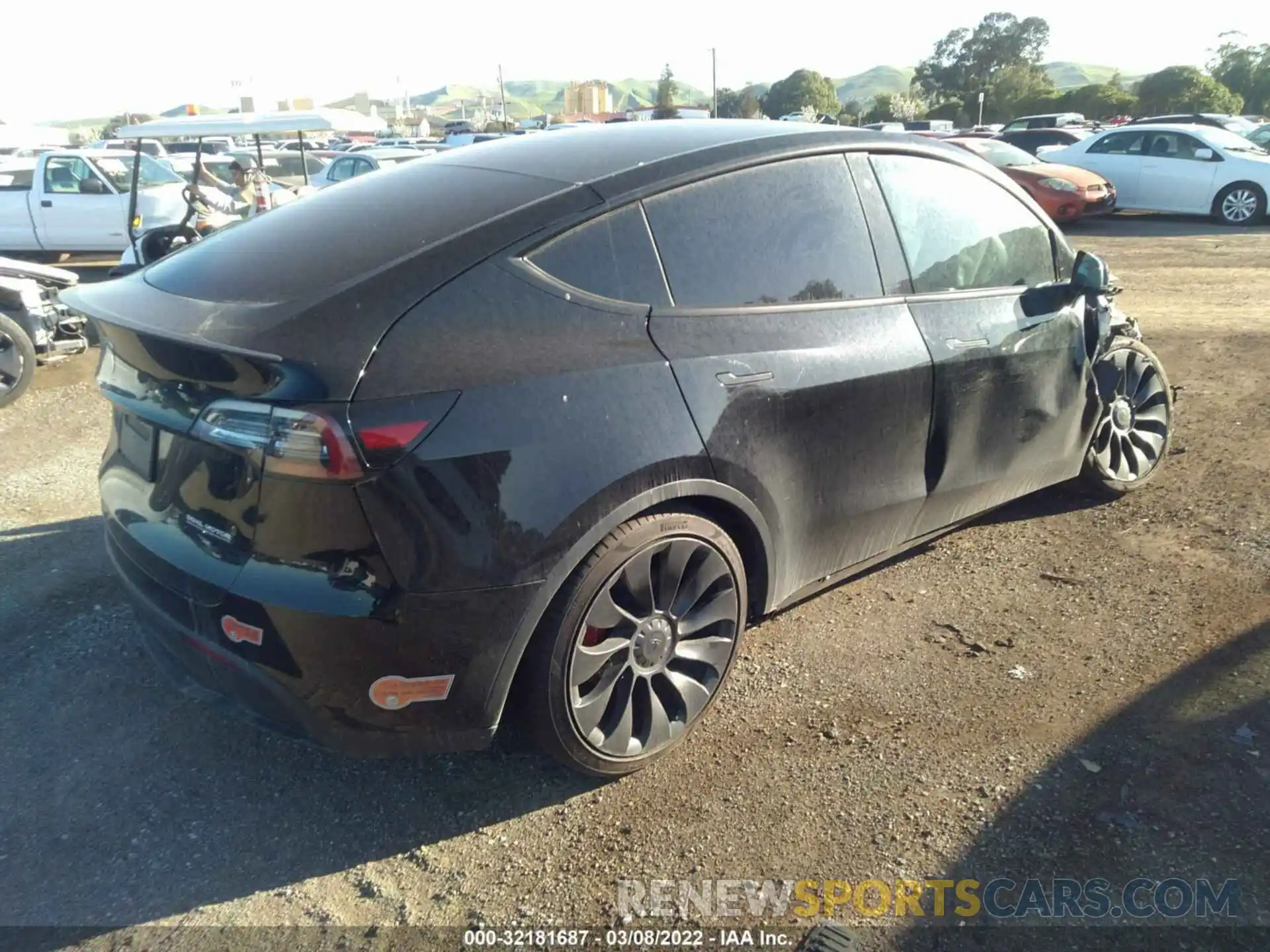 4 Photograph of a damaged car 5YJYGDEF3LF021692 TESLA MODEL Y 2020