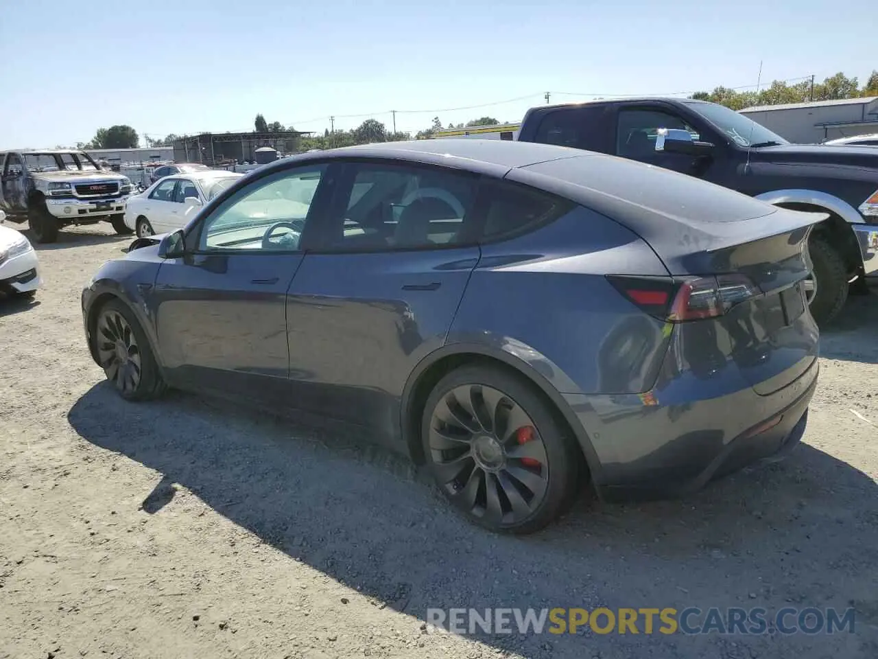 2 Photograph of a damaged car 5YJYGDEF3LF028190 TESLA MODEL Y 2020