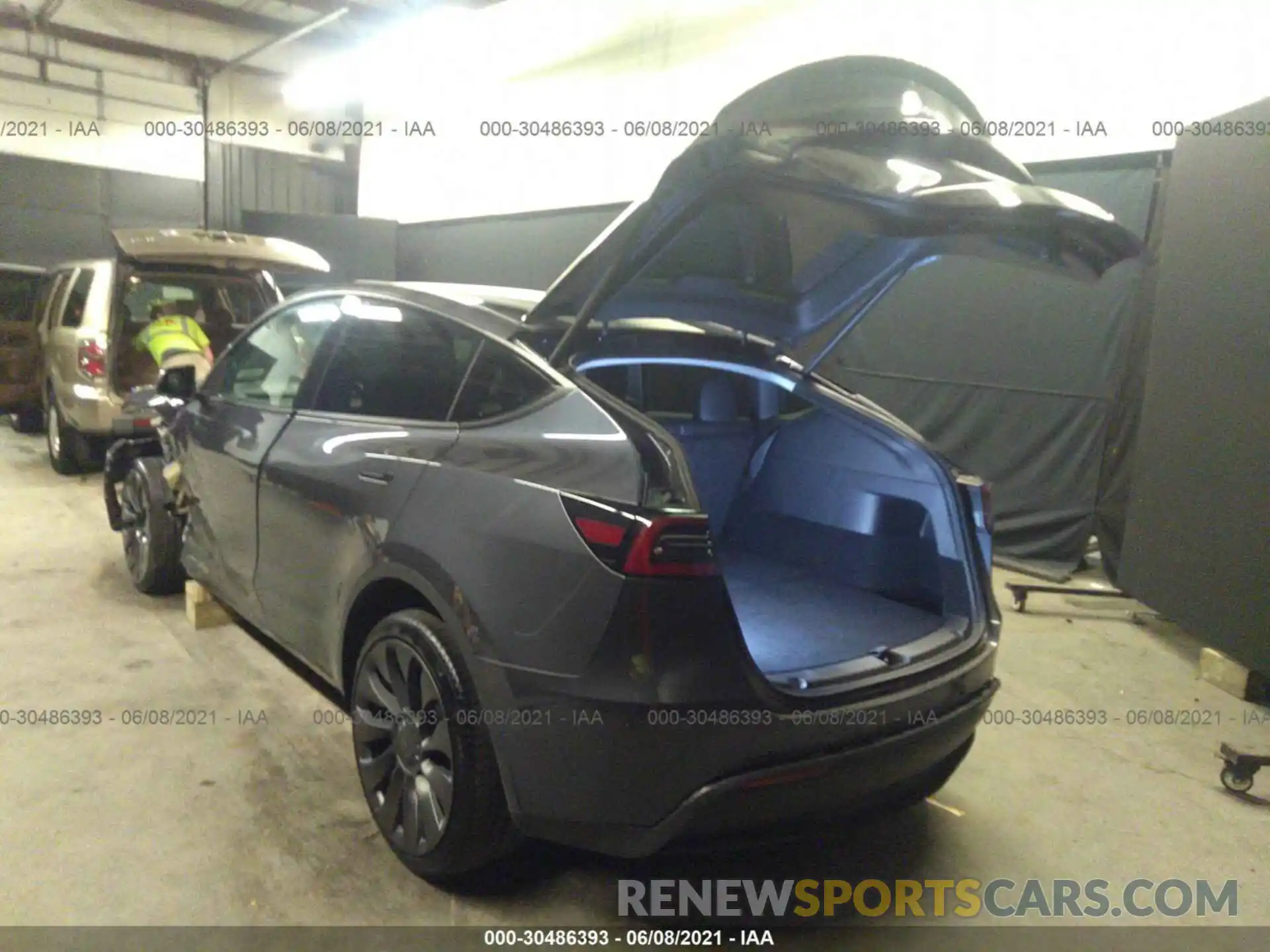 3 Photograph of a damaged car 5YJYGDEF3LF033664 TESLA MODEL Y 2020