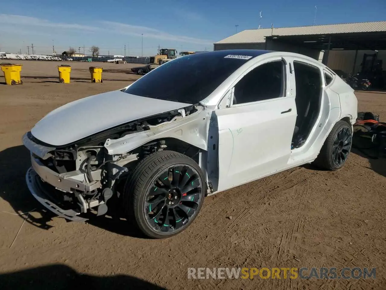 1 Photograph of a damaged car 5YJYGDEF3LF051503 TESLA MODEL Y 2020