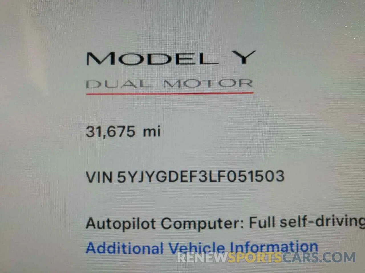 9 Photograph of a damaged car 5YJYGDEF3LF051503 TESLA MODEL Y 2020