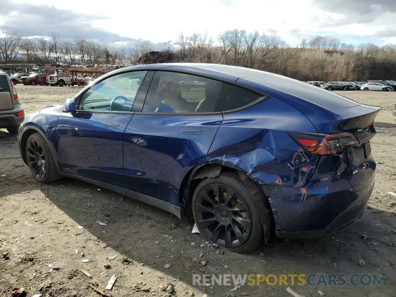 2 Photograph of a damaged car 5YJYGDEF4LF003105 TESLA MODEL Y 2020