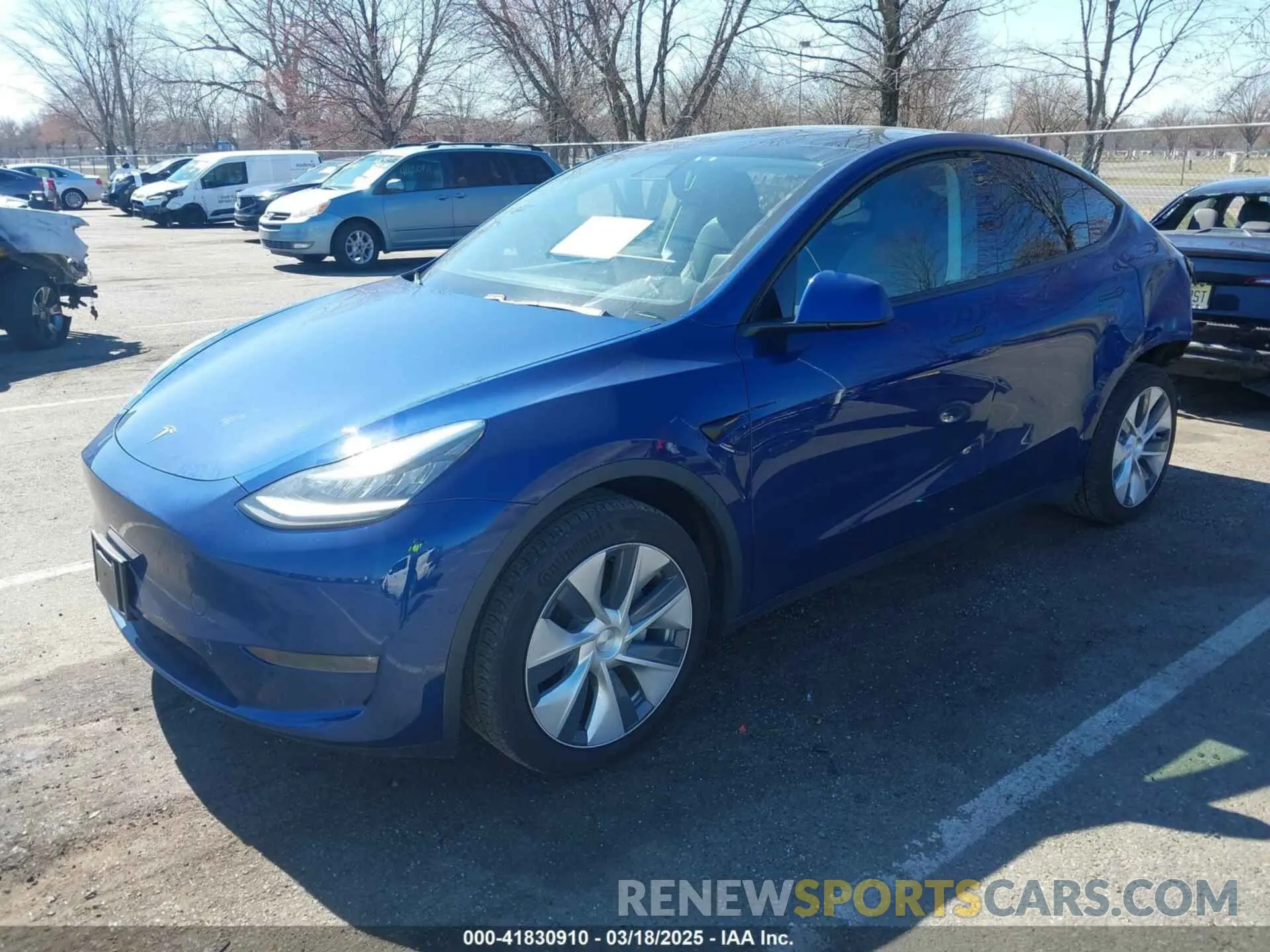 2 Photograph of a damaged car 5YJYGDEF4LF005534 TESLA MODEL Y 2020