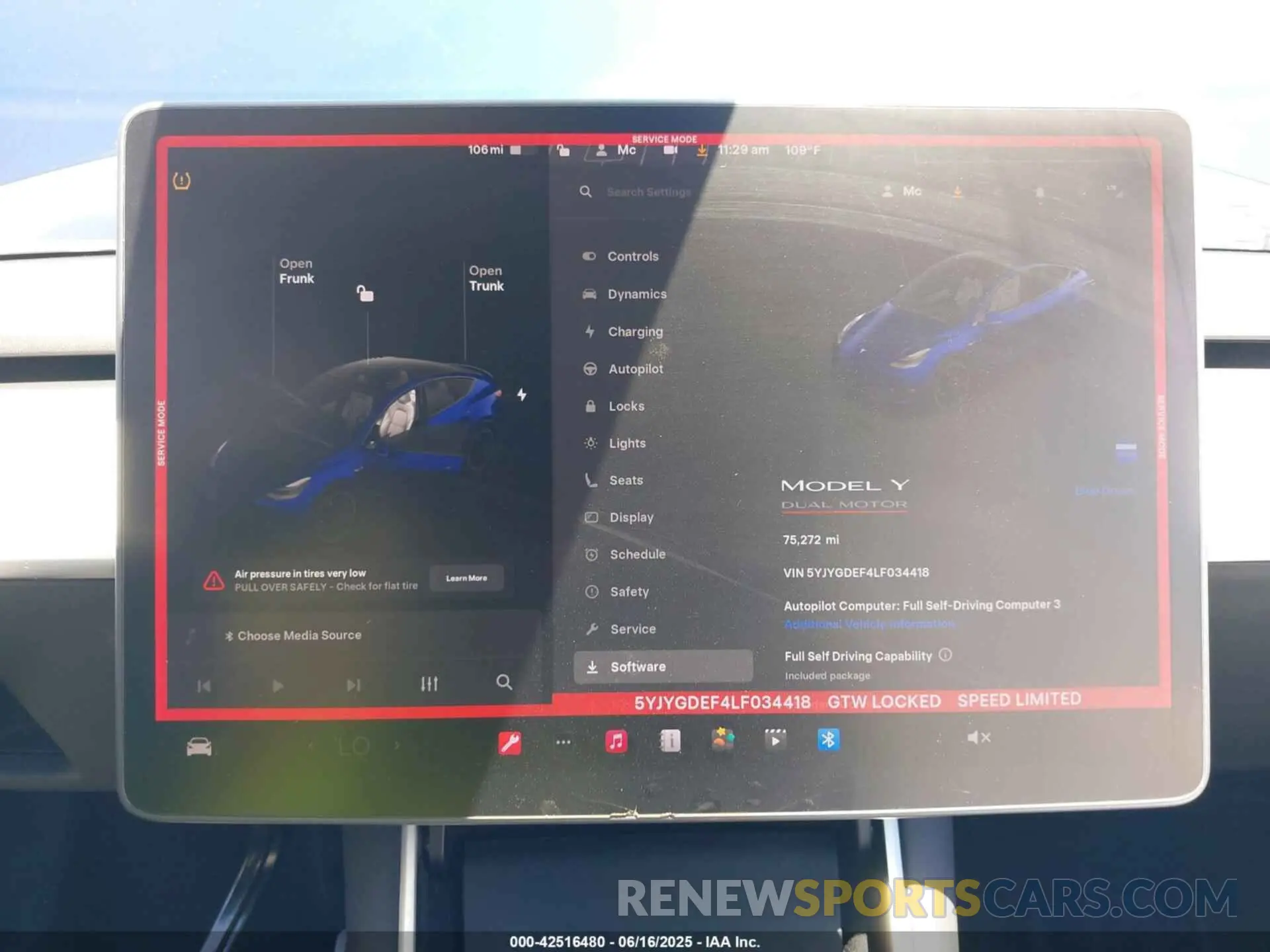 7 Photograph of a damaged car 5YJYGDEF4LF034418 TESLA MODEL Y 2020