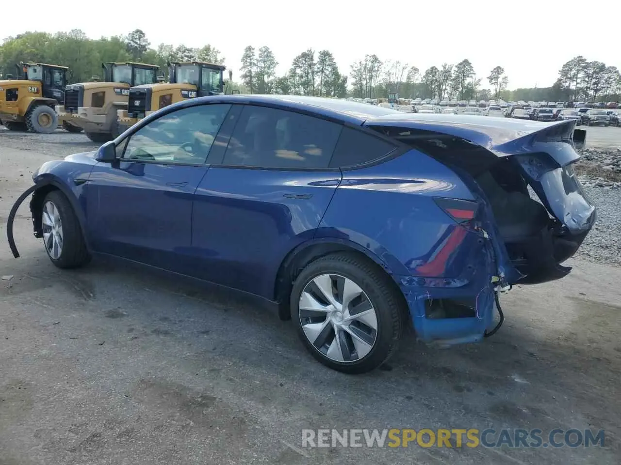 2 Photograph of a damaged car 5YJYGDEF5LF037702 TESLA MODEL Y 2020