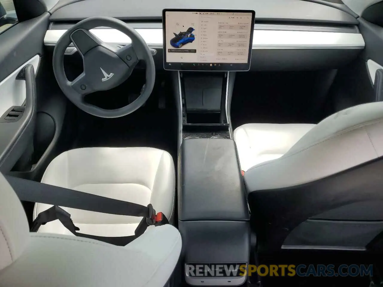 8 Photograph of a damaged car 5YJYGDEF5LF037702 TESLA MODEL Y 2020