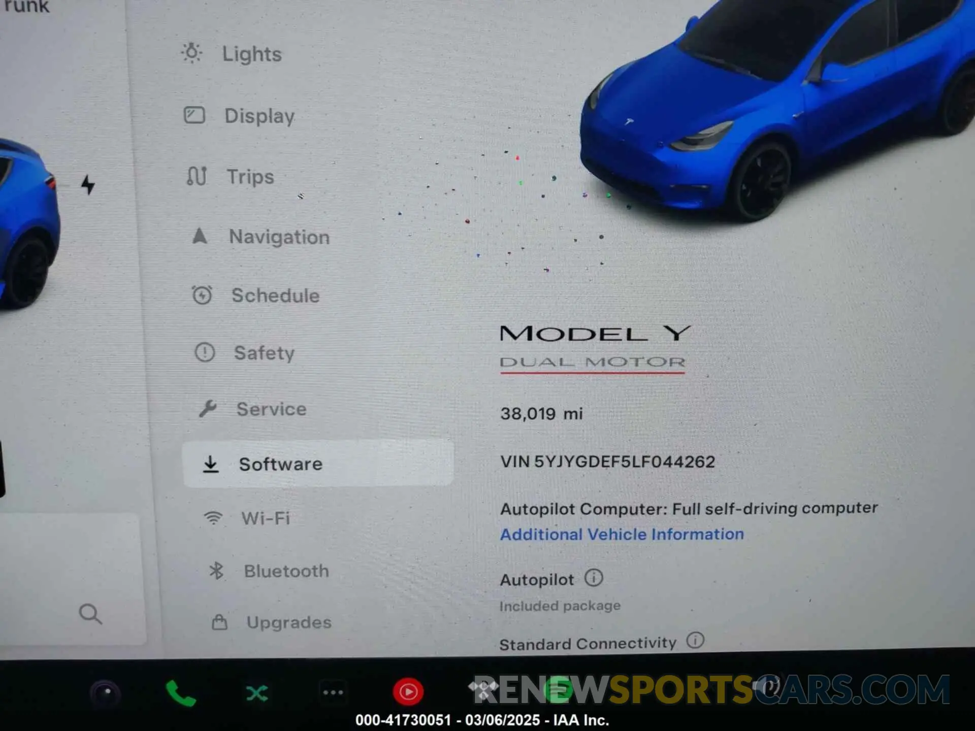 7 Photograph of a damaged car 5YJYGDEF5LF044262 TESLA MODEL Y 2020