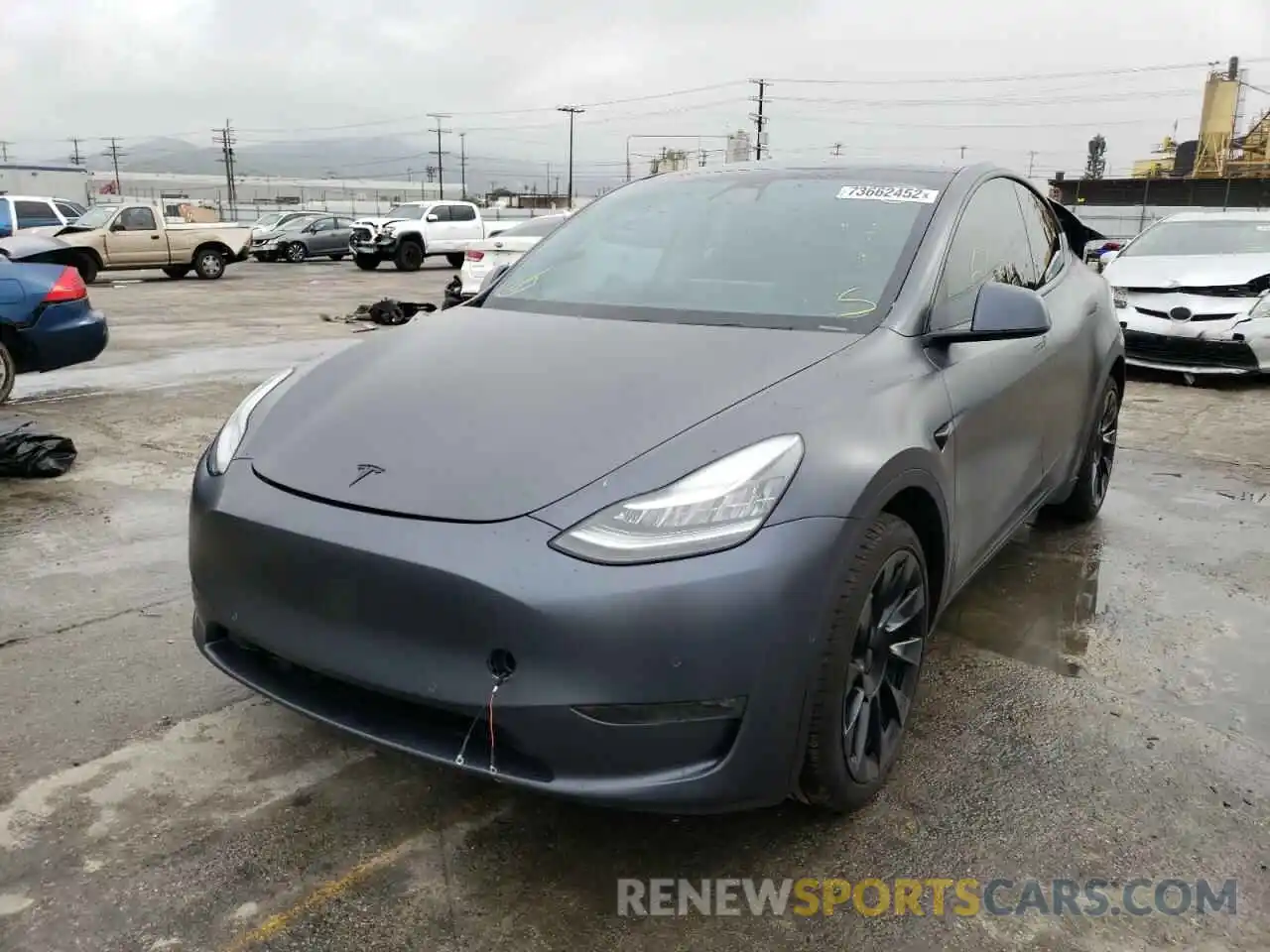 1 Photograph of a damaged car 5YJYGDEF6LF002473 TESLA MODEL Y 2020