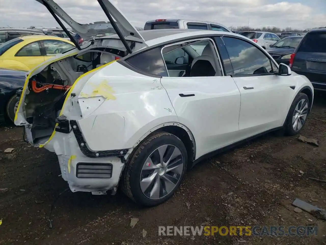 3 Photograph of a damaged car 5YJYGDEF6LF018544 TESLA MODEL Y 2020