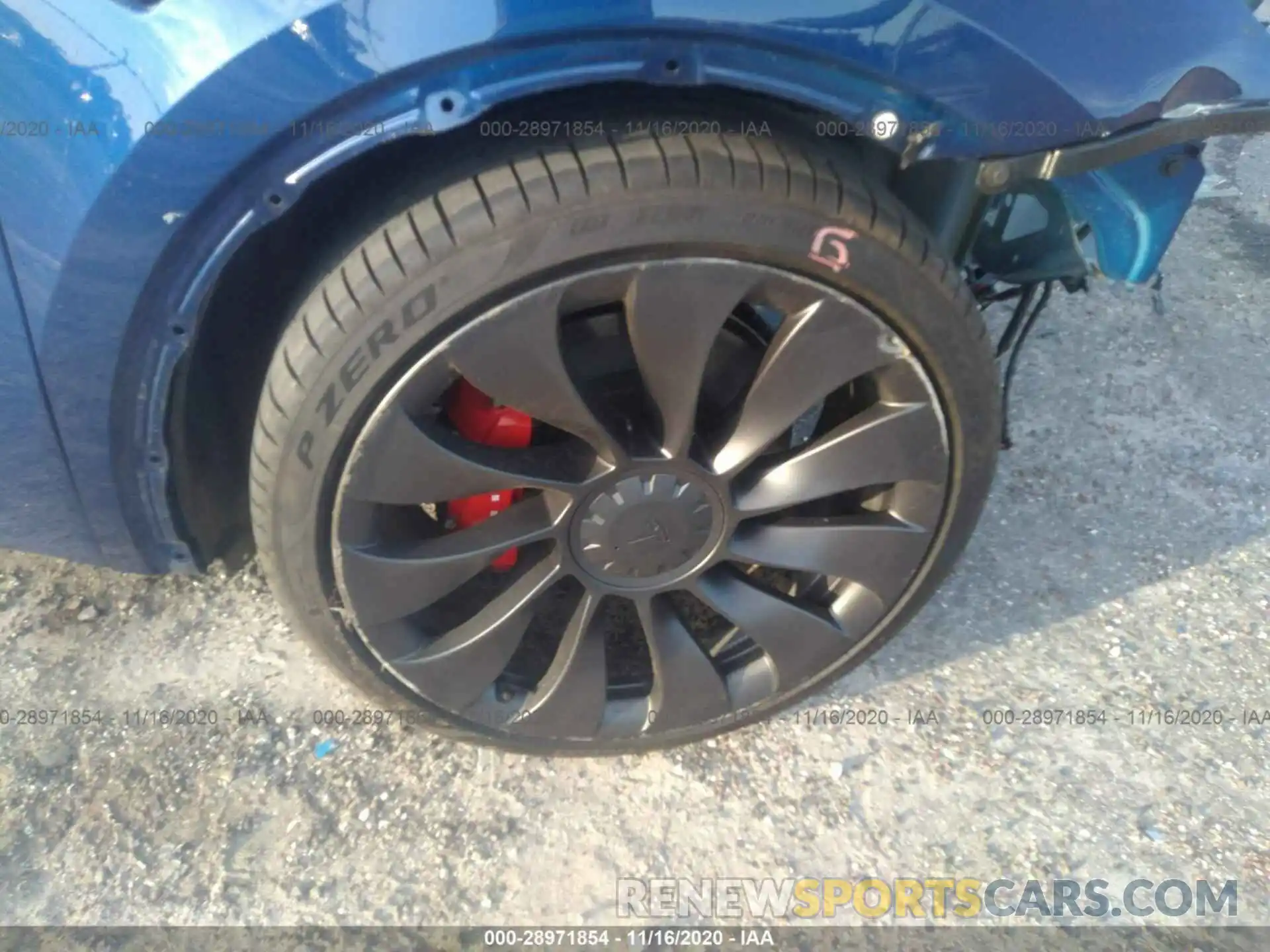 13 Photograph of a damaged car 5YJYGDEF6LF046666 TESLA MODEL Y 2020