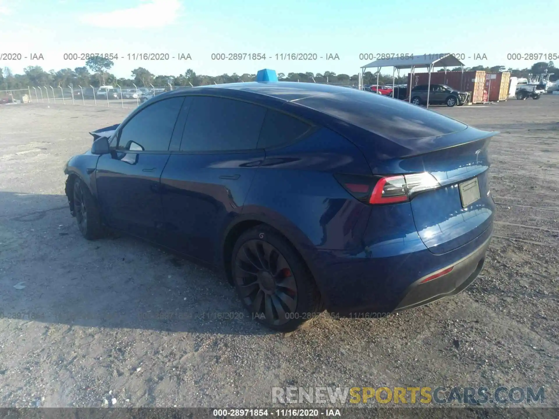 3 Photograph of a damaged car 5YJYGDEF6LF046666 TESLA MODEL Y 2020