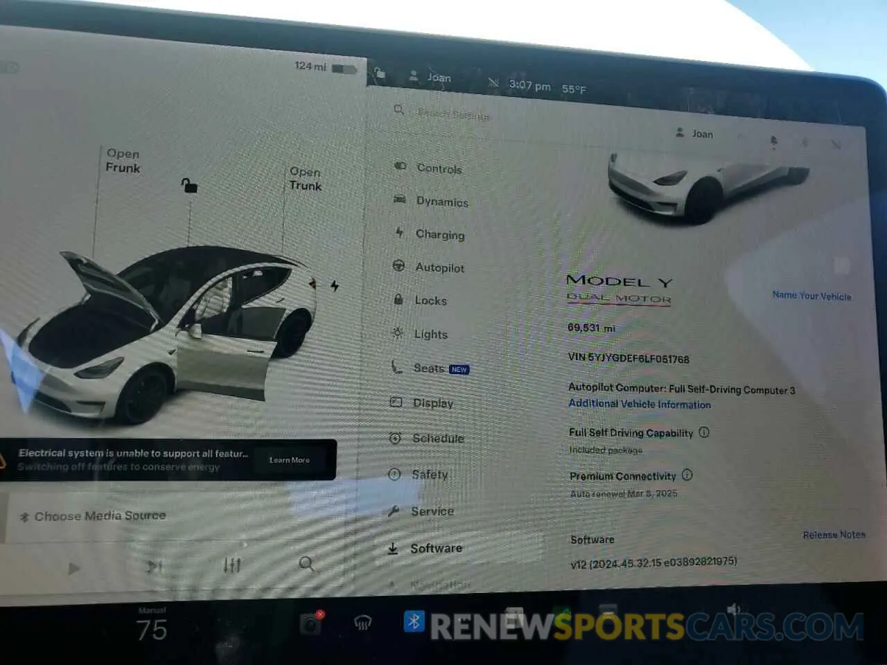9 Photograph of a damaged car 5YJYGDEF6LF051768 TESLA MODEL Y 2020
