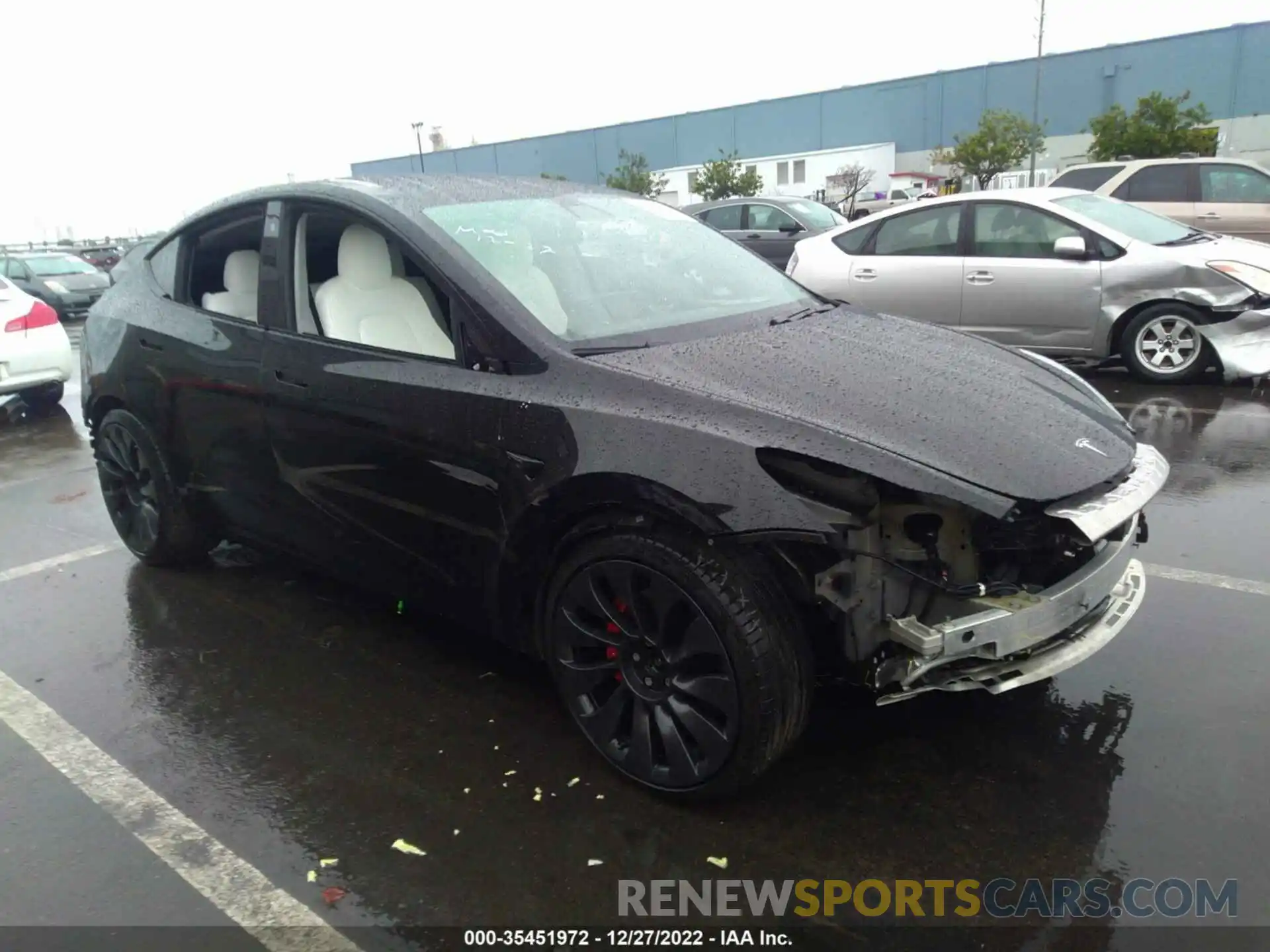 1 Photograph of a damaged car 5YJYGDEF7LF020089 TESLA MODEL Y 2020