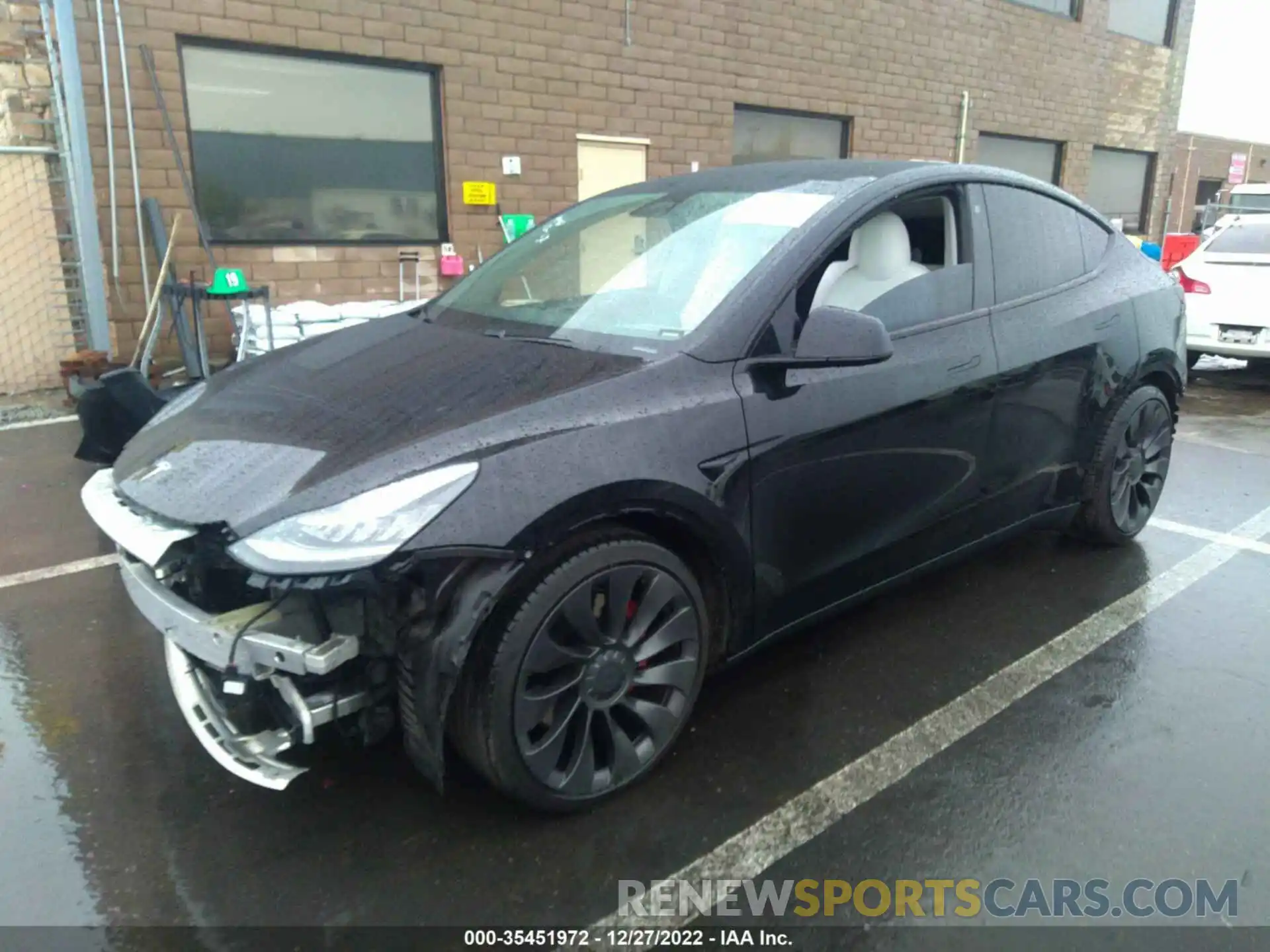 2 Photograph of a damaged car 5YJYGDEF7LF020089 TESLA MODEL Y 2020