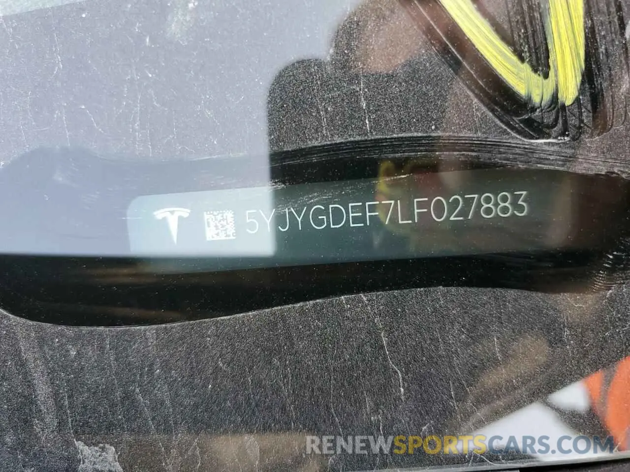 14 Photograph of a damaged car 5YJYGDEF7LF027883 TESLA MODEL Y 2020