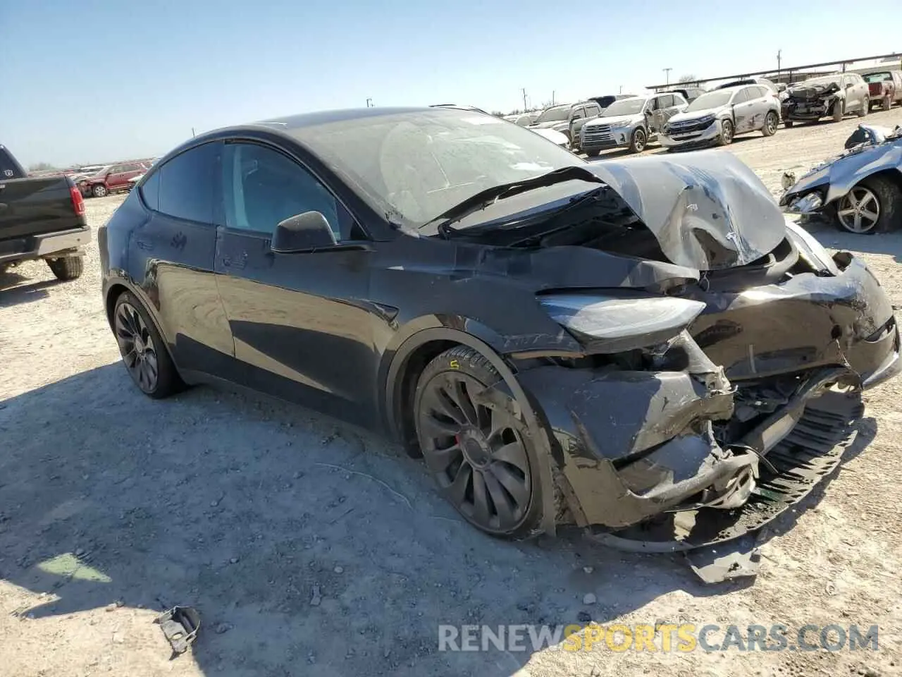 4 Photograph of a damaged car 5YJYGDEF7LF027883 TESLA MODEL Y 2020