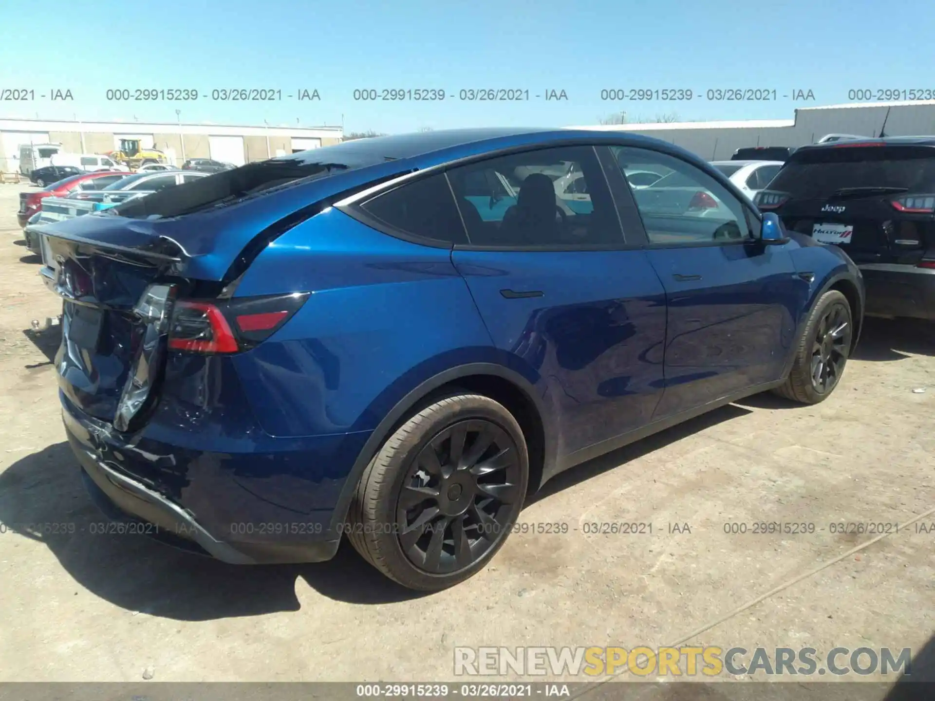 4 Photograph of a damaged car 5YJYGDEF7LF037653 TESLA MODEL Y 2020