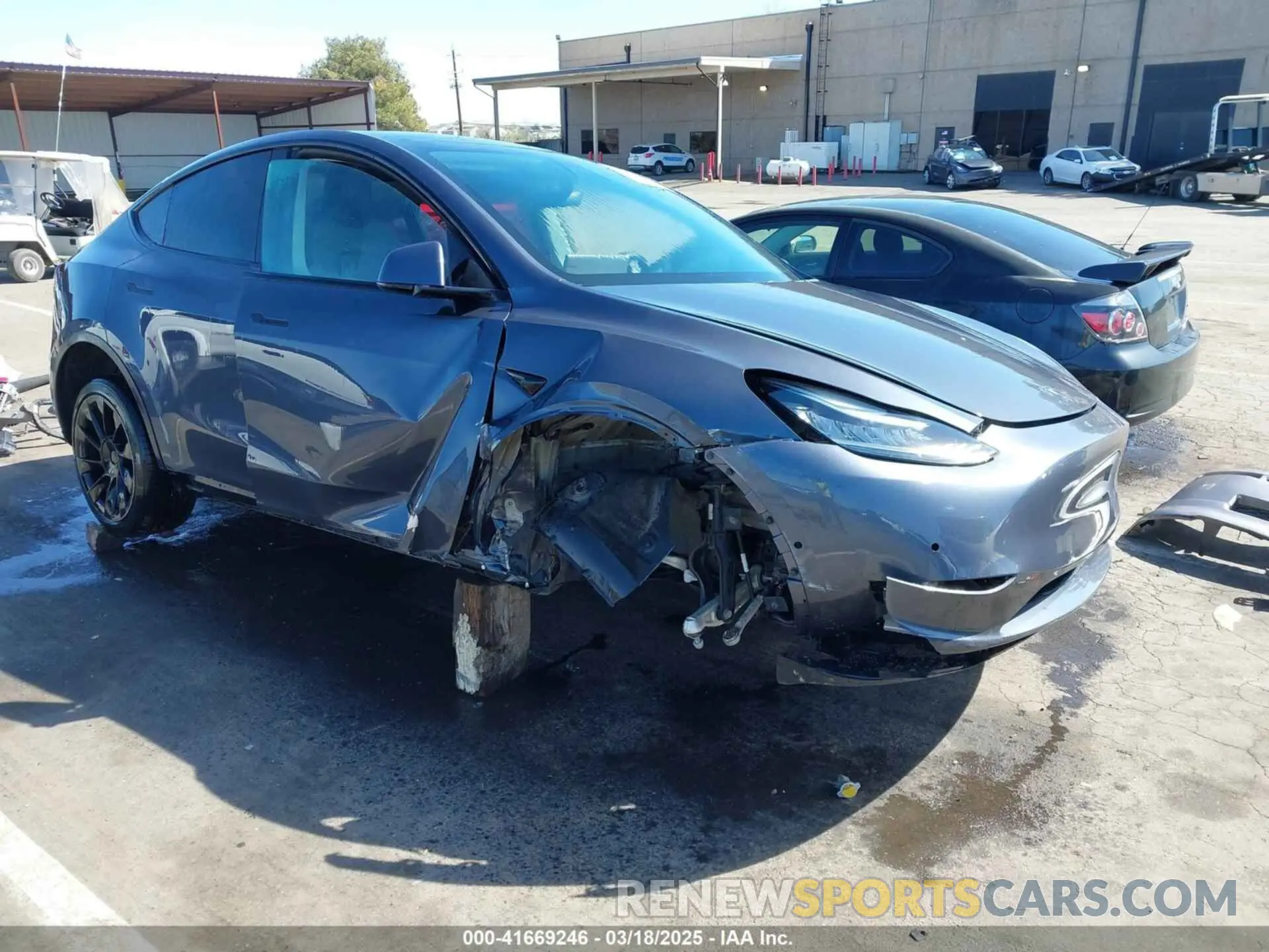 1 Photograph of a damaged car 5YJYGDEF8LF000658 TESLA MODEL Y 2020