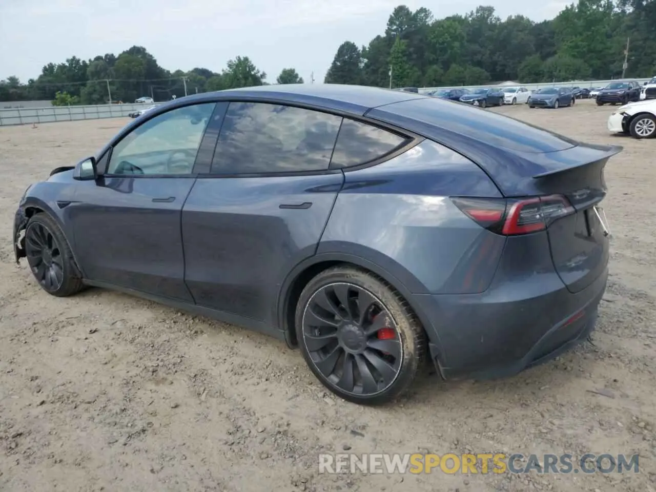 2 Photograph of a damaged car 5YJYGDEF8LF001406 TESLA MODEL Y 2020