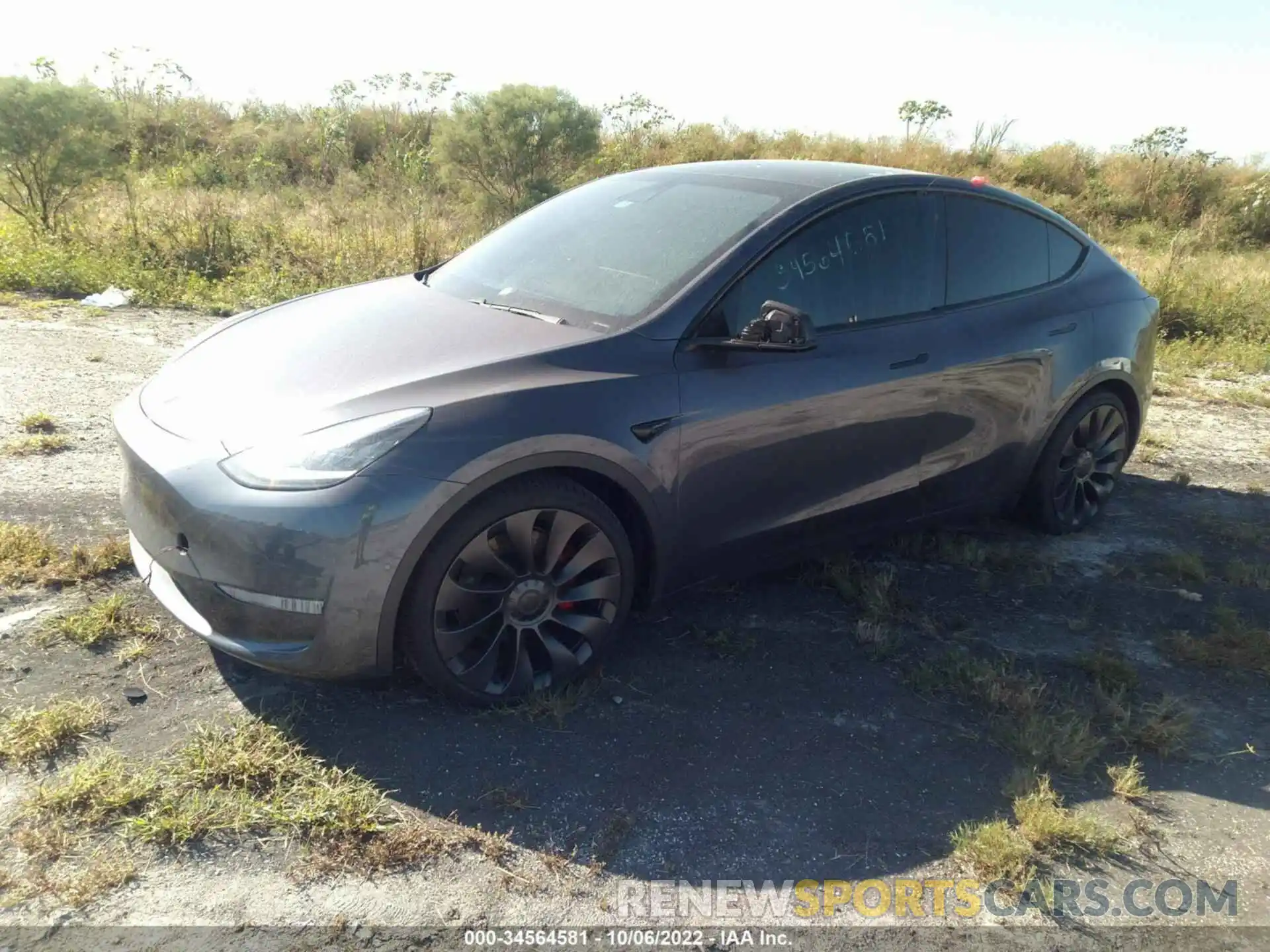 2 Photograph of a damaged car 5YJYGDEF8LF001521 TESLA MODEL Y 2020