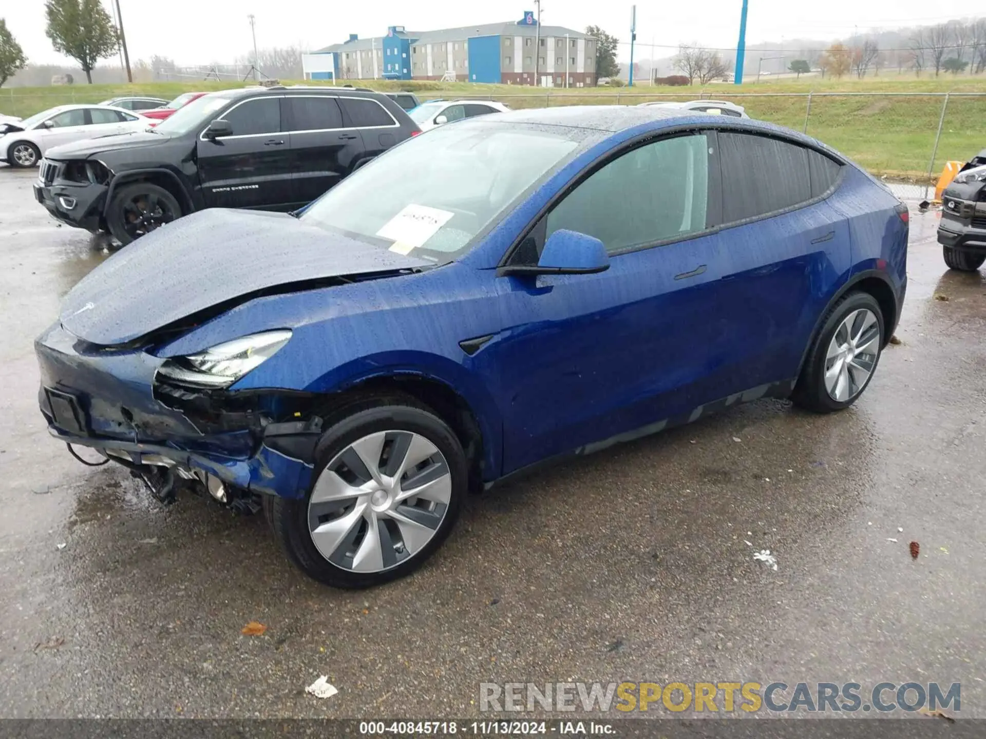 2 Photograph of a damaged car 5YJYGDEF8LF005746 TESLA MODEL Y 2020