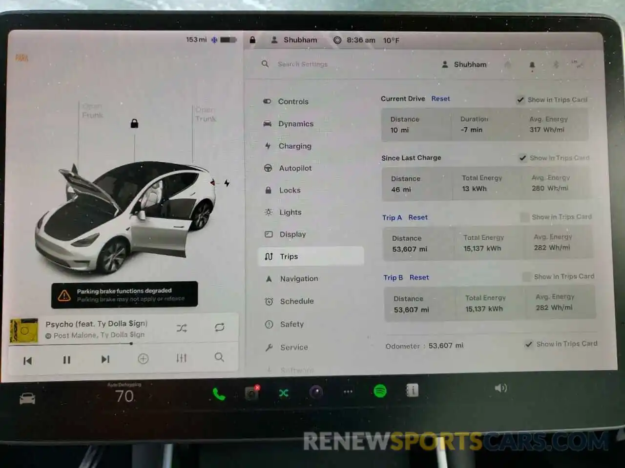 9 Photograph of a damaged car 5YJYGDEF8LF037466 TESLA MODEL Y 2020