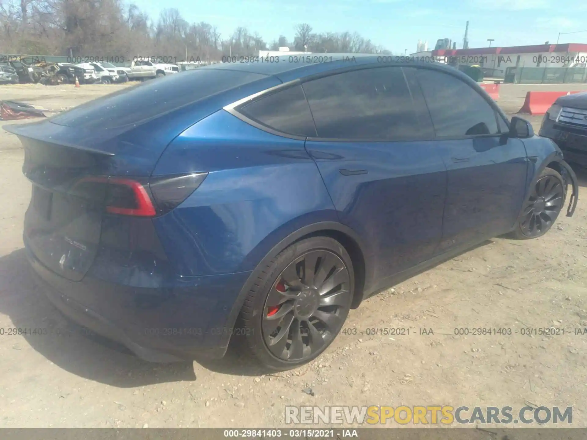 4 Photograph of a damaged car 5YJYGDEF8LF039959 TESLA MODEL Y 2020