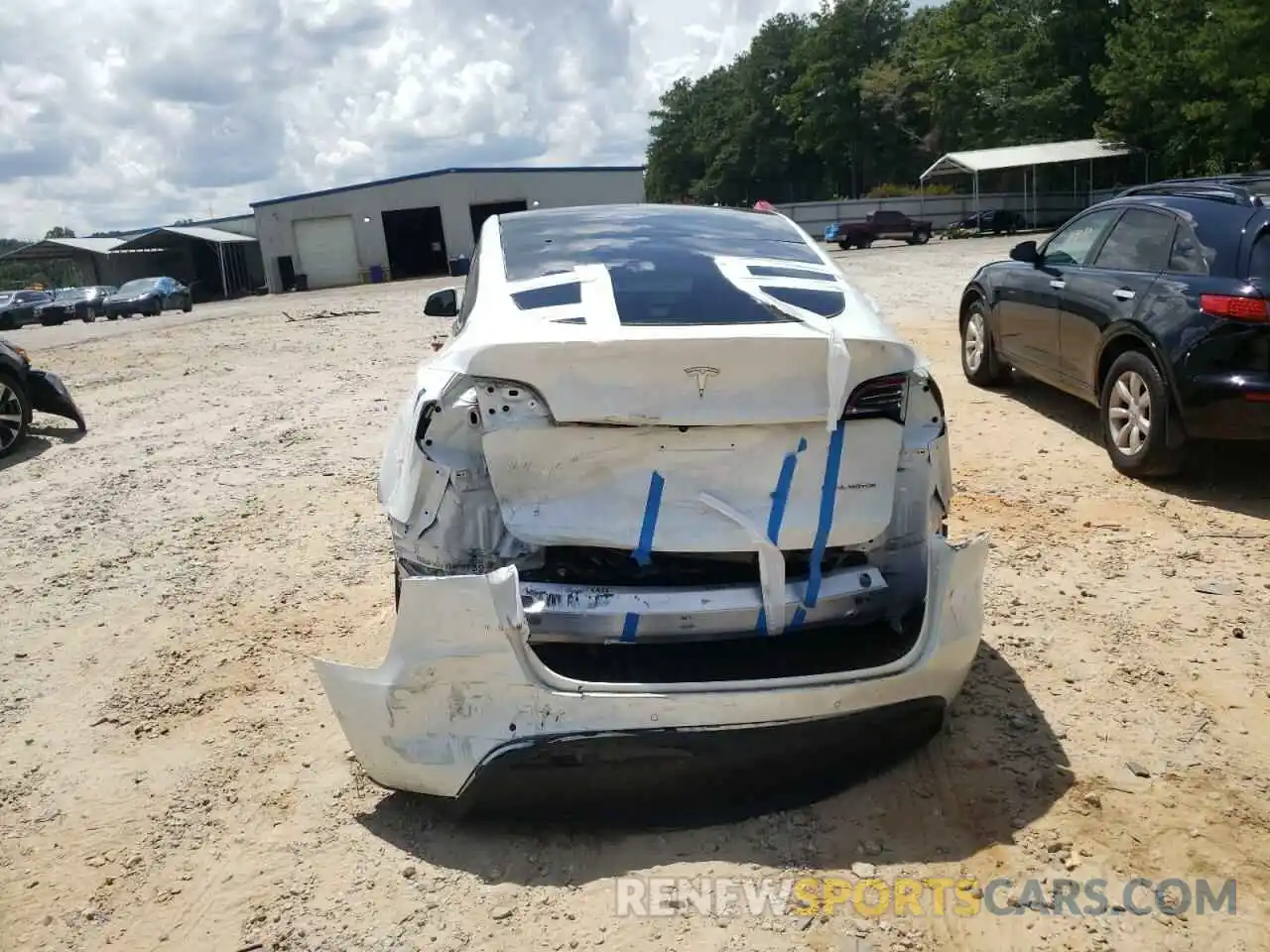 9 Photograph of a damaged car 5YJYGDEF9LF003018 TESLA MODEL Y 2020